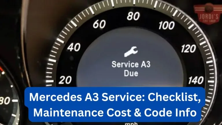 Mercedes A3 Service: Checklist, Maintenance Cost & Code Info