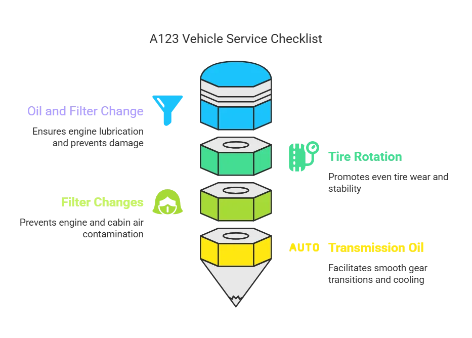 A123 Service Checklist Includes
